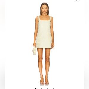 Amanda Uprichard Cream Mini Dress